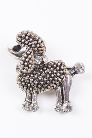 Модель Пудель Серебристый Fashion Jewelry