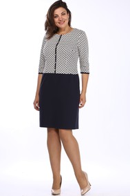 Модель 592 Темно-синий с молочным Lady Style Classic