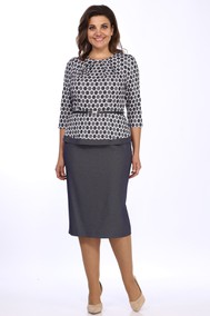 Модель 961 Синий с серым Кружочки Lady Style Classic