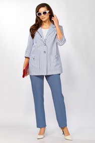 Модель 371 new джинсовый + белый Тэнси