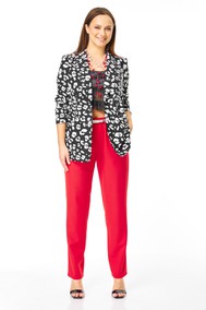 Модель 7742 черно-белый дизайн и красный. T&N