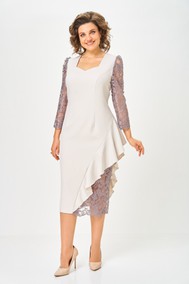 Модель 5654 молочный+кружево Mira Fashion