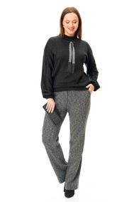 Модель 7714 черный и меланж полоска. T&N