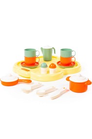 Набор детской посуды Янина с подносом на 4 персоны
