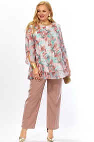 Модель 2213.14 мятно-бордовый, капучино Элль-стиль