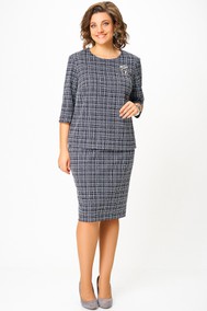 Модель 877 графит, молочный принт  клетка Swallow