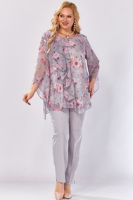 Модель 2460 серый, розовый принт Элль-стиль