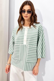 Модель 4345 мята+белый (полоска) ЛЮШе