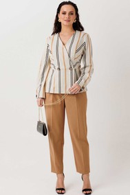 Модель 1303 беж - полоска/горчичный MisLana