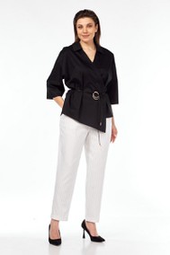 Модель 1340  черный + белый Милора-стиль