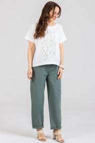 Модель 1277+1155 Белый+ Олива Mirolia