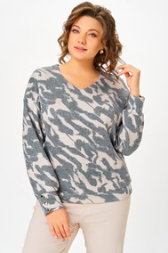 Модель 800.9 серо-бежевый принт с люрексом Swallow