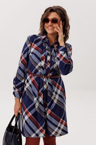 Модель 1769 Кобальтовый тартан Anelli