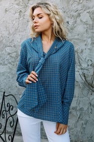 Модель 13929 синий в клетку Sandyna