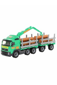 8725 Volvo, автомобиль-лесовоз с прицепом