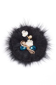 Модель Брошь 97075 чёрный Fashion Jewelry