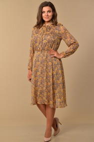 Модель 1773 Горчичный в цветочки Lady Style Classic