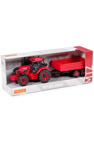 Трактор BELARUS с бортовым прицепом