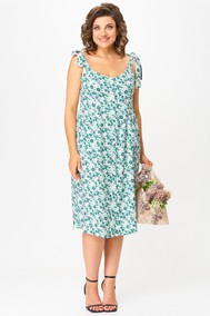 Модель 2130 бирюза + цветы Michel Chic