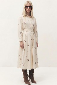 Модель 1841 бежевый/вышивка цветы Lokka