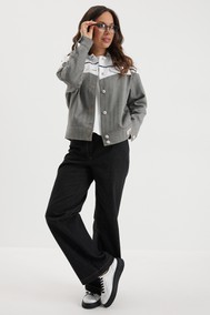 Модель 2691 белый+серый Магия Моды