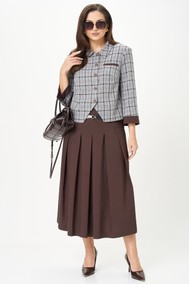 Модель М-1418 серо-коричневый  Карина Делюкс