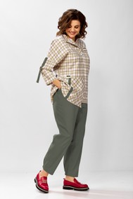 Модель 1438  клетка/зеленый Милора-стиль