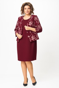Модель 4460 цветы, бордовый Zlata
