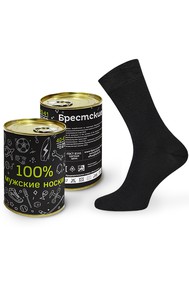 Модель Носки в банке 2122В черный 905 Брестский чулочный комбинат