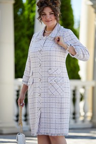Модель 23203 диз.клетка меланж пудрово-розовый VITTORIA QUEEN