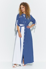 Модель 691 сине-белый Euromoda