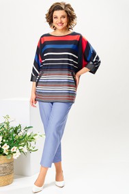 Модель 2-2780 полоска/деним Romanovich