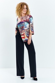 Модель 626 чёрный+мультиколор Euromoda