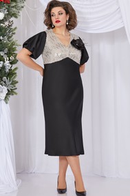 Модель 5496 черный+серебристые паетки Mira Fashion