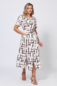 Модель 5057 белый с принтом  Bazalini