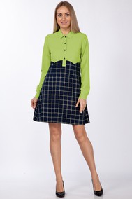 Модель 849/1 Салатовый с темно-синим Lady Style Classic