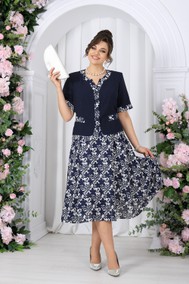 Модель 5992 Синий + цветы Ninele