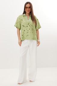 Модель 2729 фисташковый+белый Магия Моды