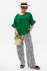 Модель 180 зеленый+зебра Мублиз