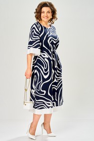 Модель М-1245 синий+белый Карина Делюкс