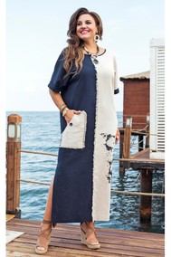 Модель 24873 * синий+молочный VITTORIA QUEEN