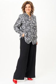 Модель 796 черно-белый/розы Michel Chic