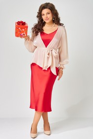 Модель 3194 Джелика красный + пудра FITA