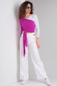 Модель 2823 белый+фуксия DOGGI