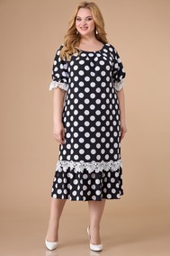 Модель 1541 черный+белый_горох Svetlana Style