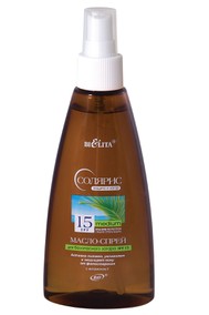 МАСЛО-СПРЕЙ для безопасного загара SPF 15