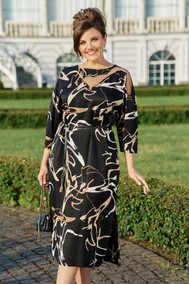 Модель 25303 черный принт VITTORIA QUEEN
