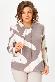 Модель 883.2 кофейный в молочный принт Swallow