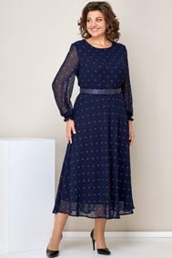 Модель 2360 тёмно-синий горох Moda-Versal