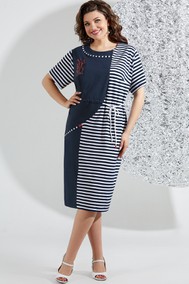 Модель 5553 синий+белая полоска Mira Fashion